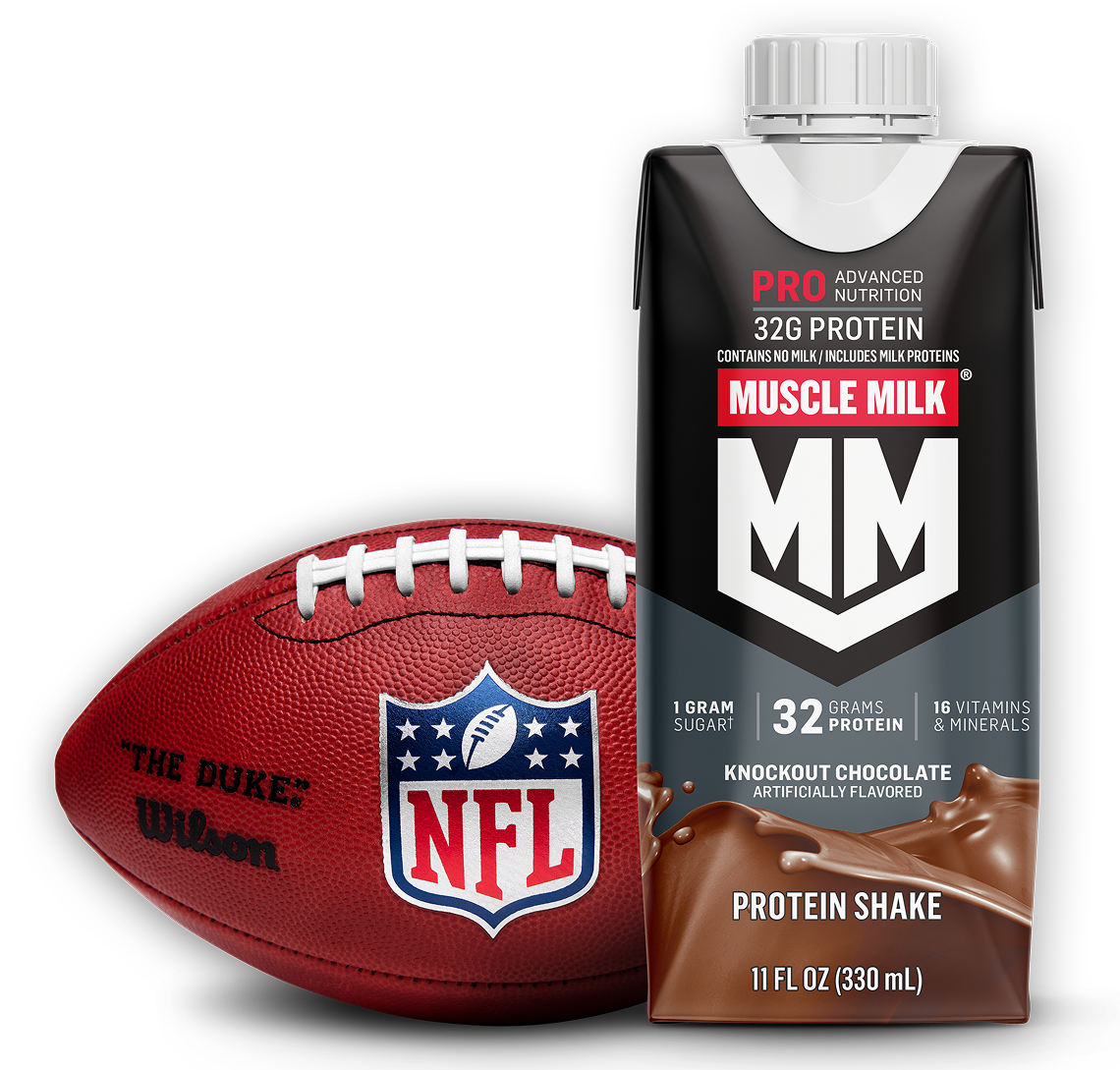 Muscle Milk products, american football, and NFL pro training access pass